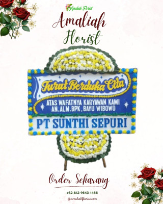 Papan Bunga Duka di Sarudik