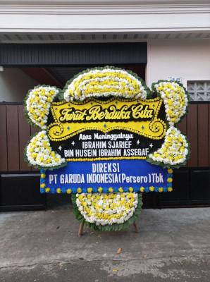 Papan Bunga Duka di Sarudik